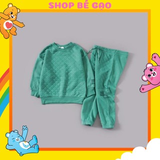 Đồ bộ cho bé trai, bộ thu đông bé trai size đại dài tay chất liệu nỉ bông ấm áp hàng chuẩn xịn