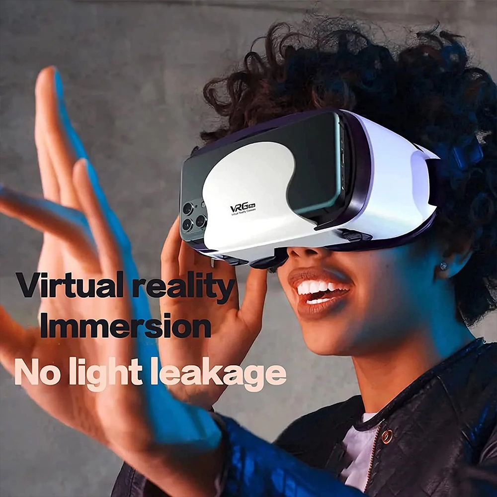 Coza Kính Vr 3d Vrg Pro Kính Vr Góc Rộng Trực Quan Toàn Màn Hình Thực Tế Ảo Cho Ống Kính Quang Học Phi Cầu 5 Đến 7 Inch Thiết Bị Điện Thoại Thông Minh Truyền Qua Cao