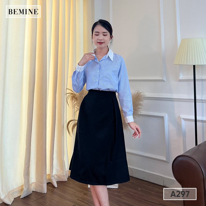 Áo sơ mi cổ phối BEMINE A297