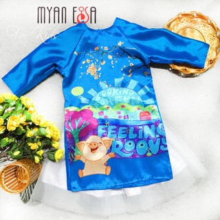 Áo dài cách tân bé gái 2 đến 3 tuổi