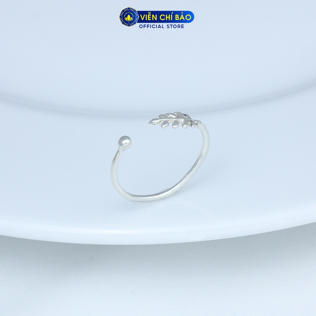 Nhẫn bạc họa tiết Lá cây chất liệu bạc 925 thời trang phụ kiện trang sức nữ Viễn Chí Bảo N400336