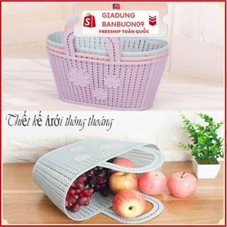 Giỏ xách đi chợ bằng nhựa có quai dẻo, Làn nhựa dẻo Cao Cấp