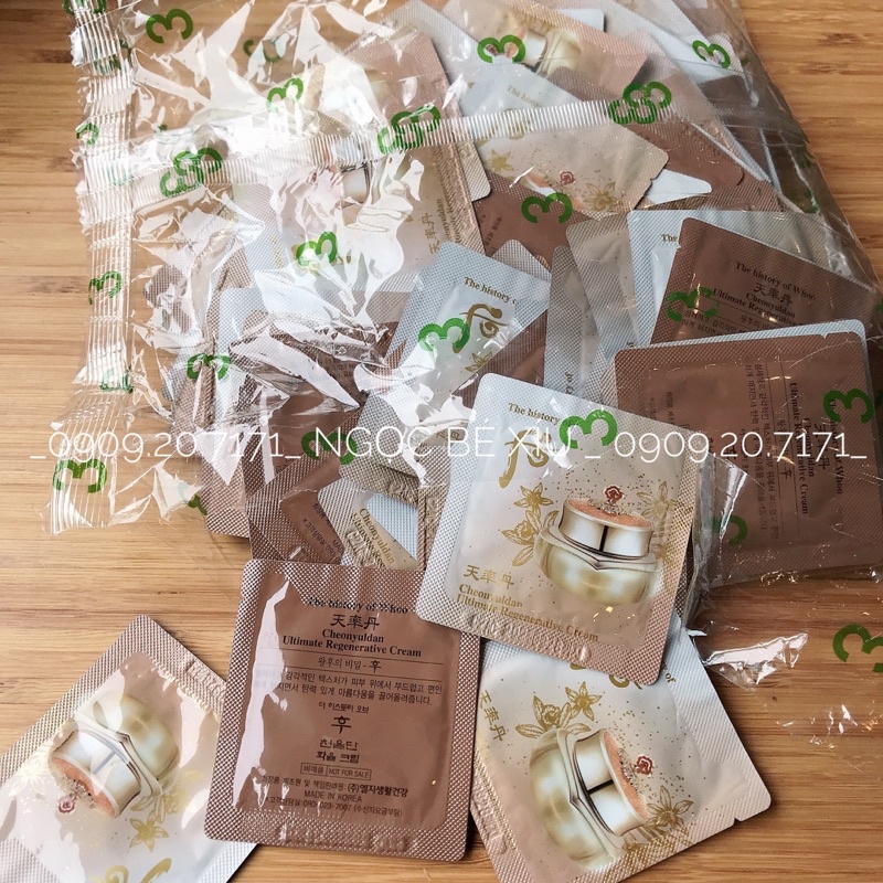 DÀNH CHO SỈ - COMBO 120 GÓI KEM TRẺ HOÁ DA TÁI SINH VÀ CHỐNG LÃO HOÁ CHEONYULDAN ULTIMATE