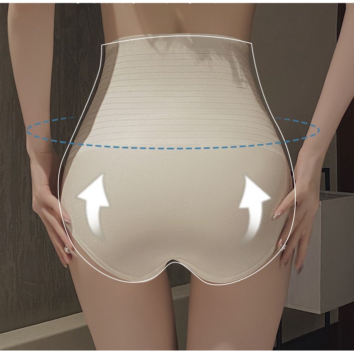 Quần lót su MiYours Fashion & More QG311 cạp cao gen nịt bụng nâng mông có thanh chống cuộn, mỏng nhẹ thoải mái