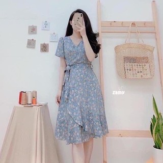 Đầm xanh hoa nhí