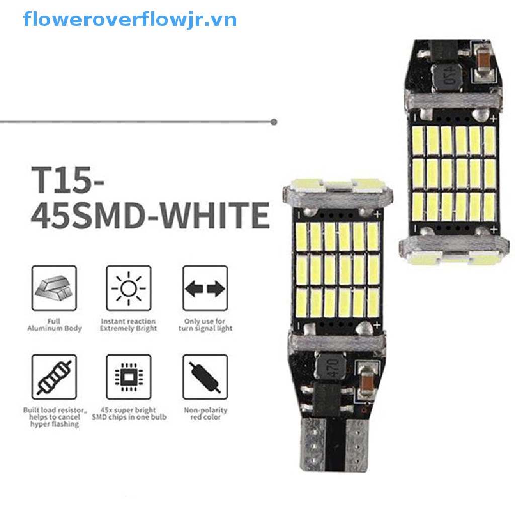 Bộ 2 Đèn LED Canbus T16 T15 921 W16W Cho Xe Hơi Áo Khoác Thời Trang Trẻ Trung Cá Tính