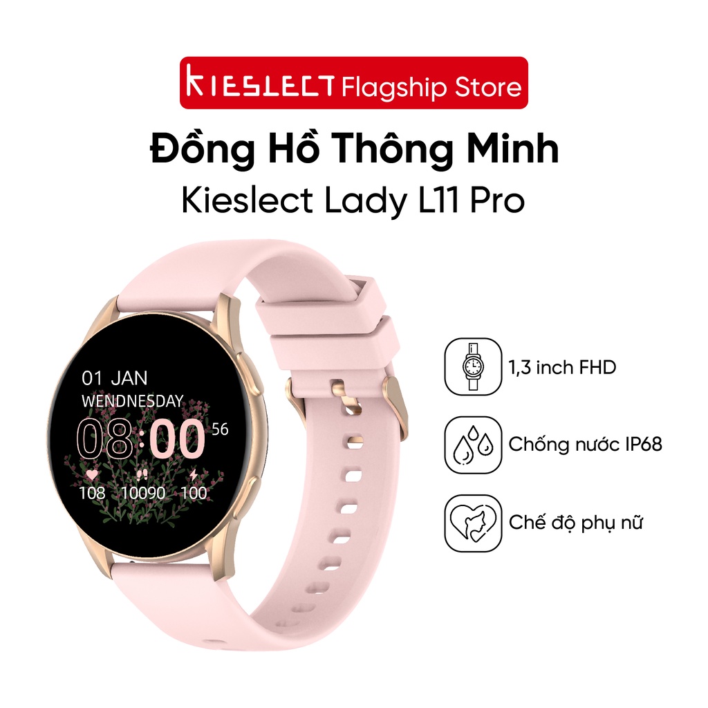 Đồng Hồ Nữ Thông Minh Kieslect Lady Smart Watch L11 Pro - Chống Nước IP68, Thời Gian Sử Dụng Lên Đến 15 Ngày