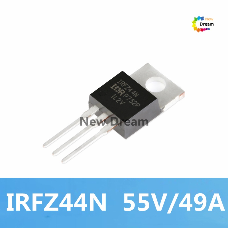 10 chiếc IRFZ44NPBF IRFZ44N 49A 55V điện mosfet Transistor để hàn IRFZ44