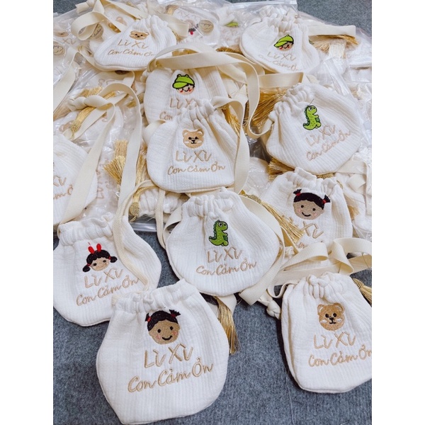 Túi Lì Xì Handmade Cho Bé - Túi đựng tỏi tránh vía cho bé