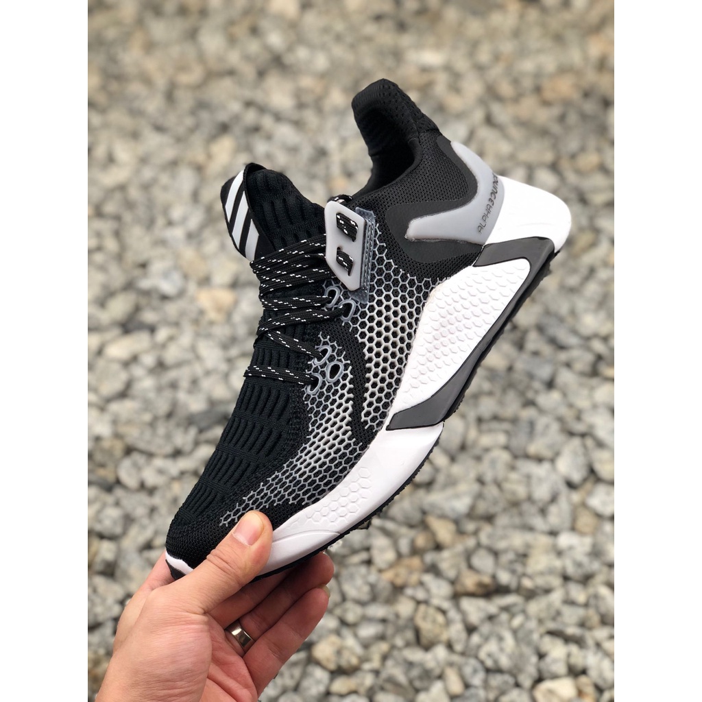 Giày thể thao sneakers ALPHABOUNCE 2020 instinct M Black White đen đế trắng
