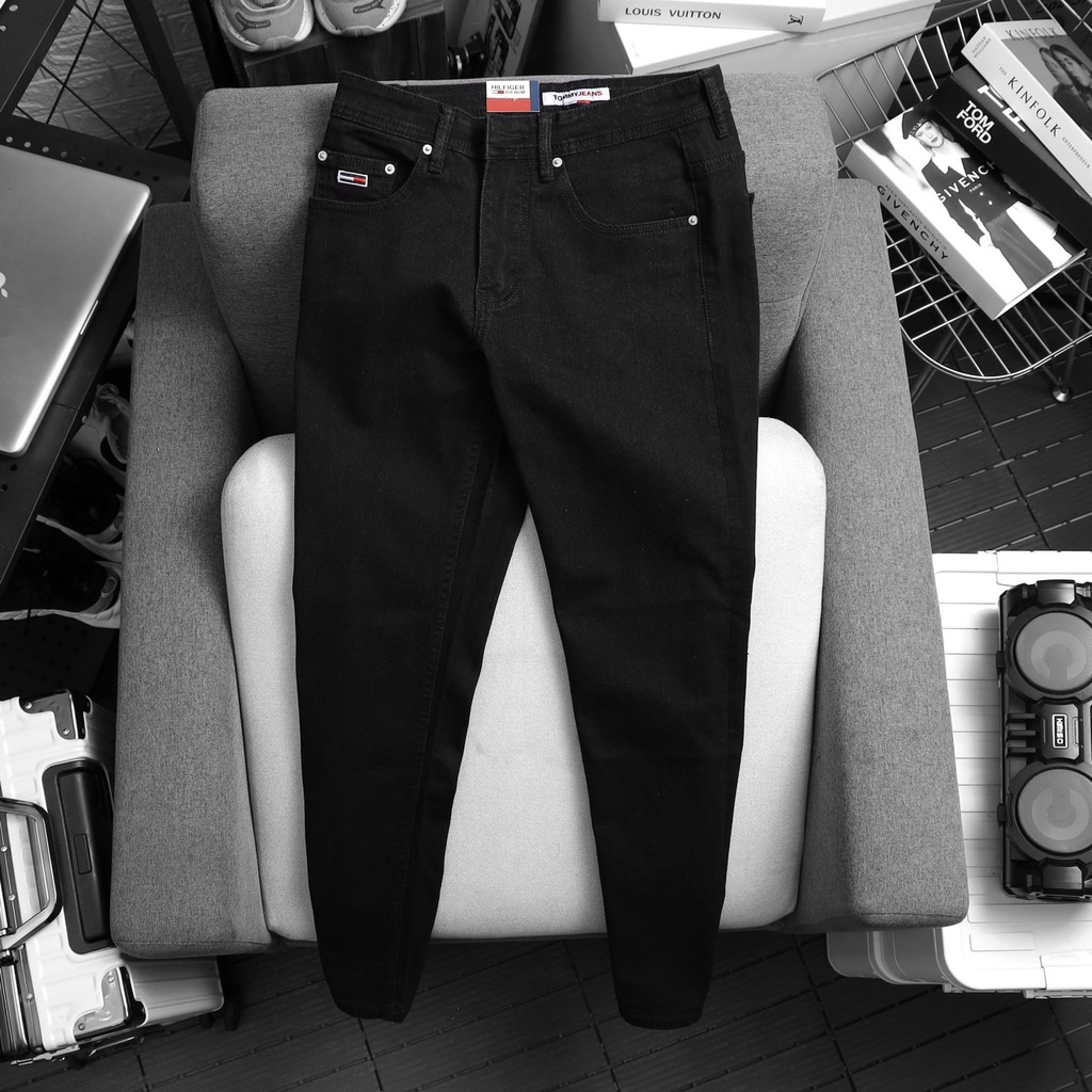Quần Jean tommy chuẩn form slimfit vải chính phẩm dày dặn co dãn nhẹ