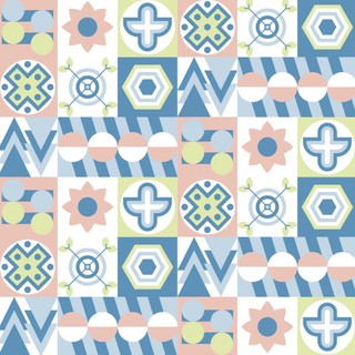Viethome decor Florentine Tile Decal tranh dán tường
