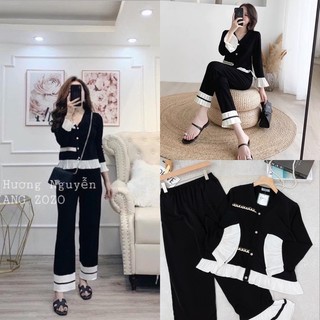 Bộ mặc nhà Latin thiết kế pizama bộ lụa ngủ tay cộc tay dài