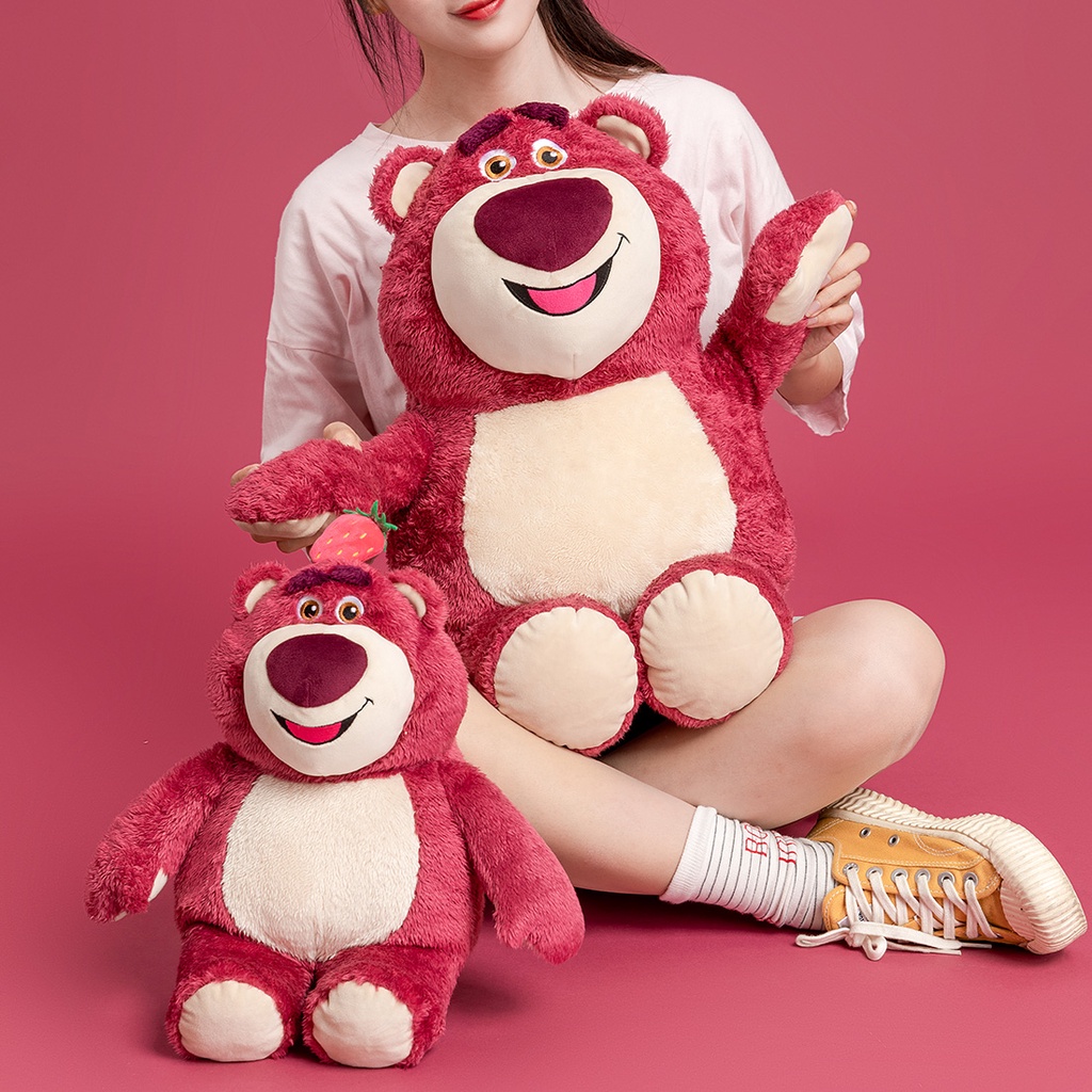 MINISO Lotso Bear Gấu Dâu Gấu Bông Gấu Dâu Lotso Gấu Bông Gấu Dâu Mềm Mại Và Dễ Thương