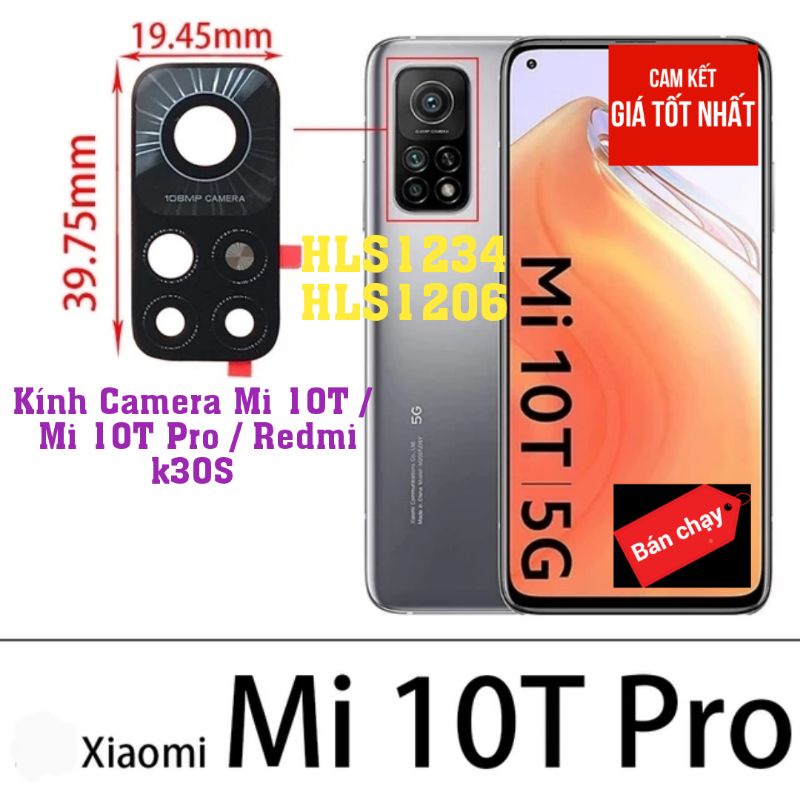 Kính camera Xiaomi Mi 10T / Mi 10T Pro / Redmi k30S