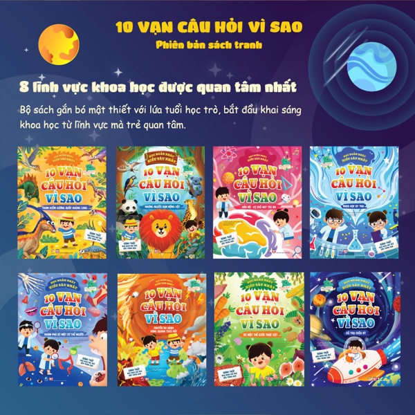 Sách - 10 vạn câu hỏi vì sao - Dành cho trẻ từ 5 - 12 tuổi (Bộ 8 quyển, lẻ cuốn) | BigBuy360 - bigbuy360.vn