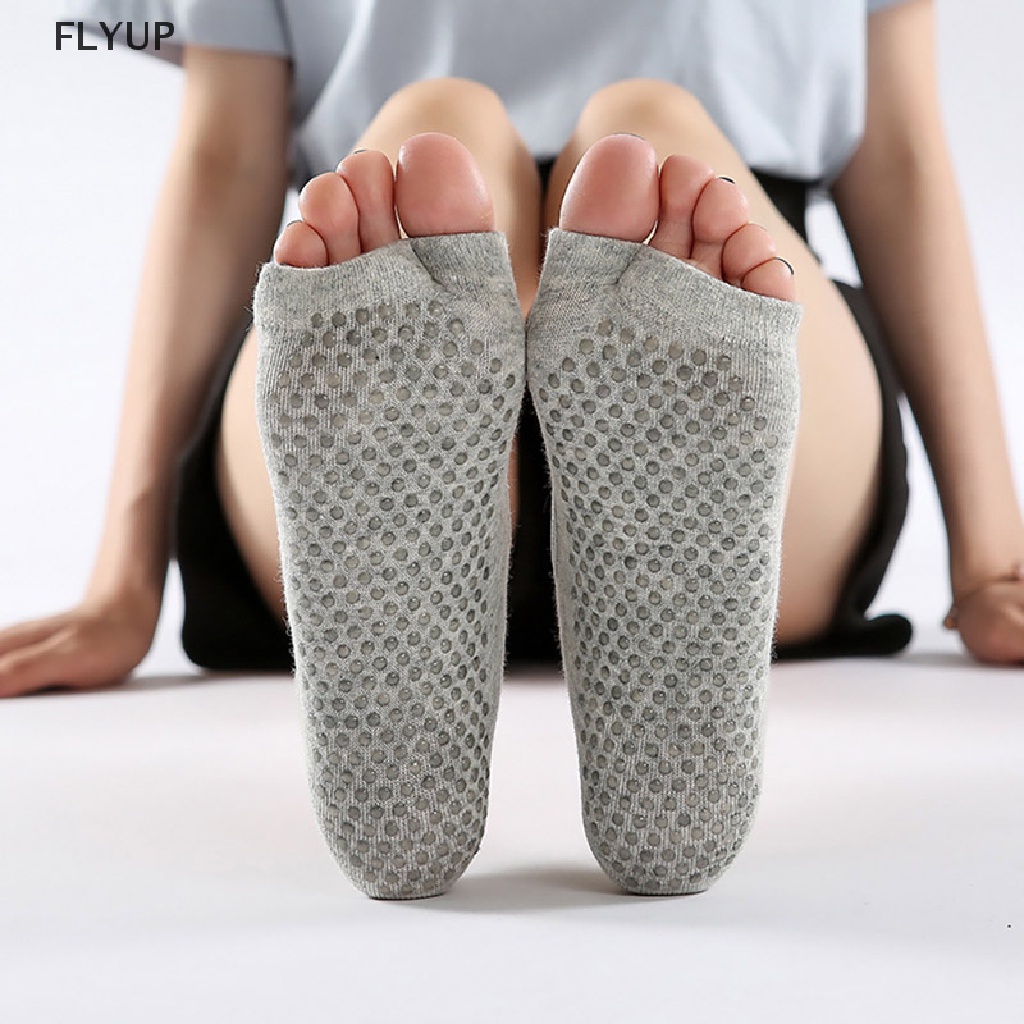 Vớ Cotton Hai Ngón Chống Trượt Nhanh Khô Dùng Tập Yoga / Pilates / Thể Thao Dành Cho Nữ