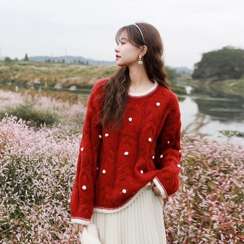 Áo Sweater Mềm Mại Chui Đầu Thời Trang Mùa Đông 2022 Cho Nữ