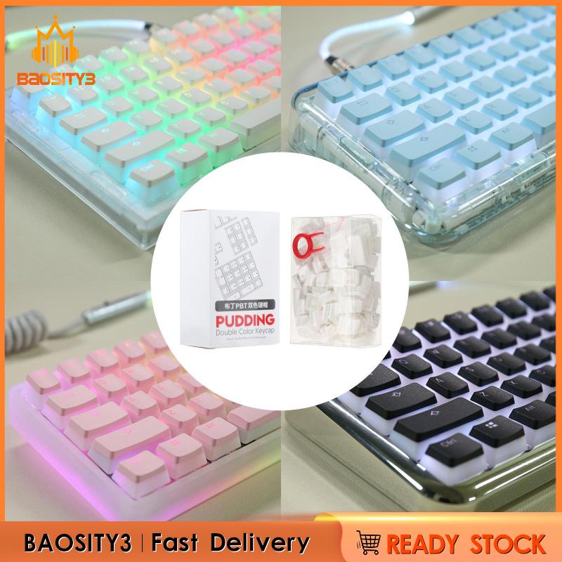 Bộ nút bàn phím PBT hình pudding thay thế cho PC chơi game