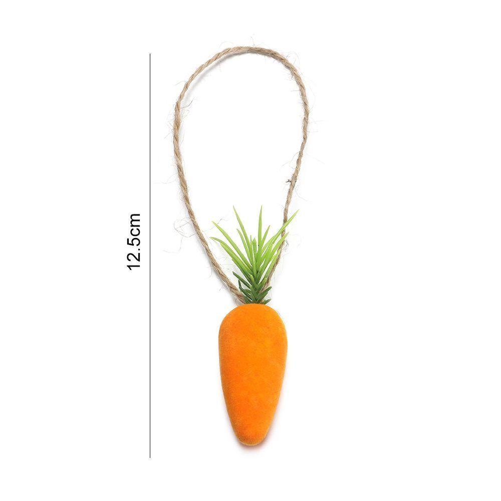 Set 10 Phụ Kiện Treo Trang Trí Tiệc Hình Củ Cà Rốt Bằng Xốp Dễ Thương