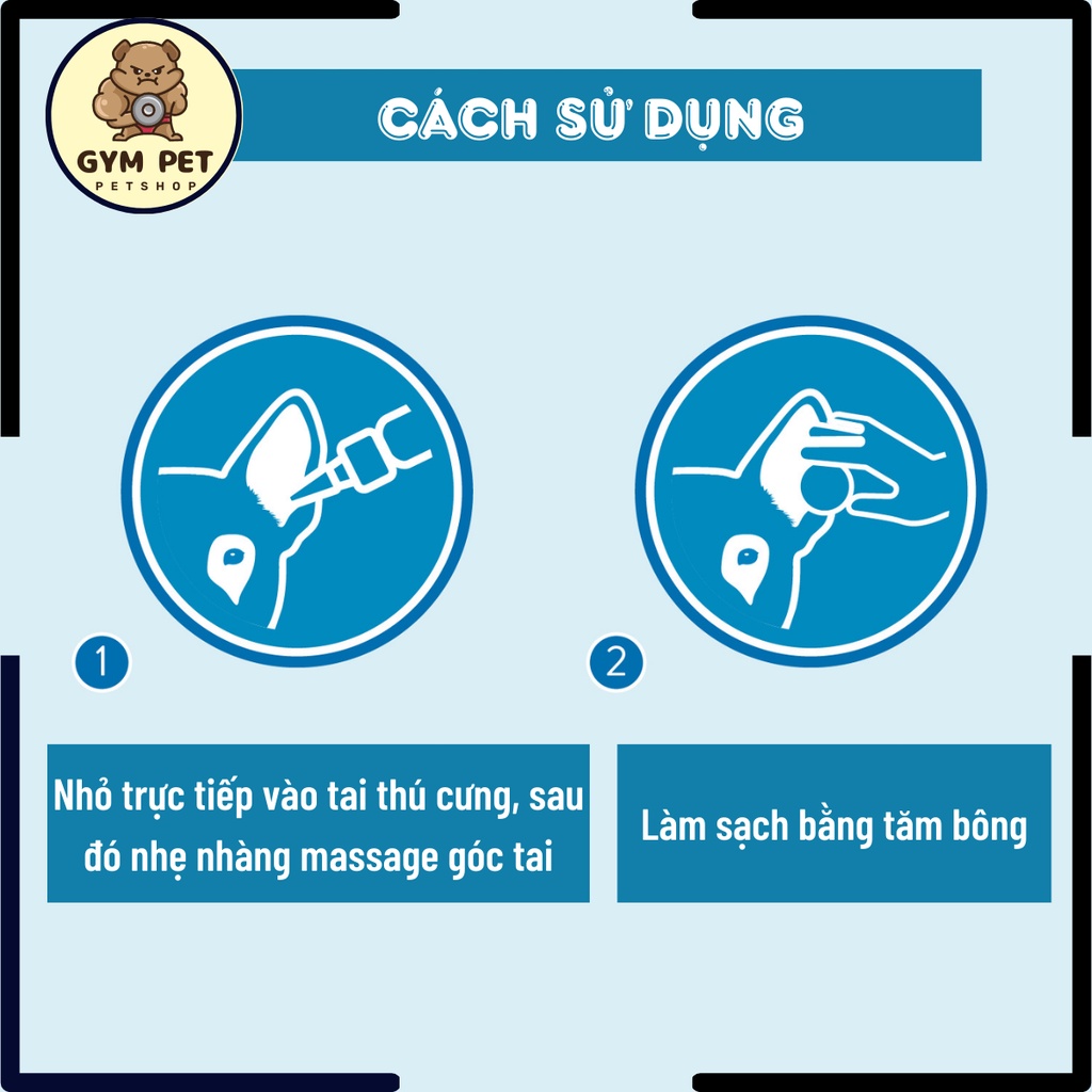 DUNG DỊCH VỆ SINH TAI CHÓ, MÈO TROPICLEAN OXYMED LÀM SẠCH GÁY TAY - NGĂN VI.ÊM TAI - HÔI TAI NHẬP KHẨU MỸ 118ml