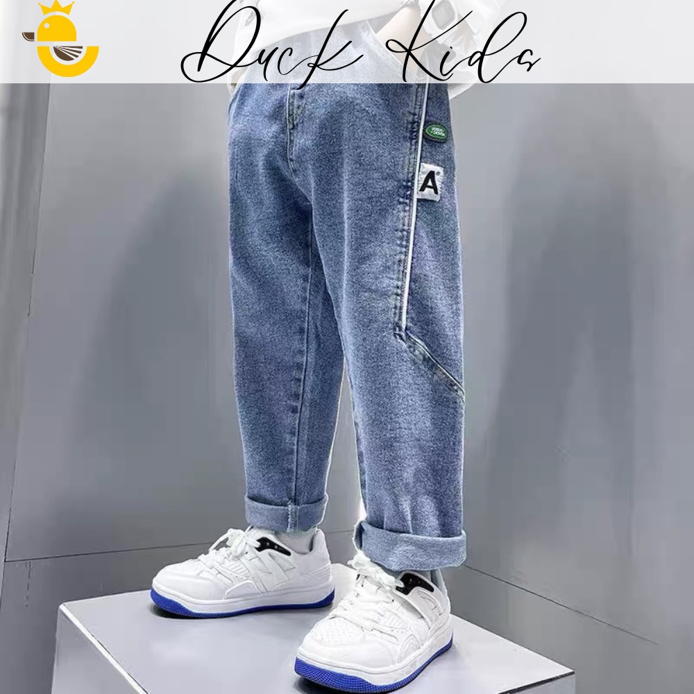 Quần Jean Jogger Cho Bé Size Đại Từ 12kg - 49kg, Chất Jean Kiểu Dáng Hàn Quốc 2023 - Shop Duck Kids