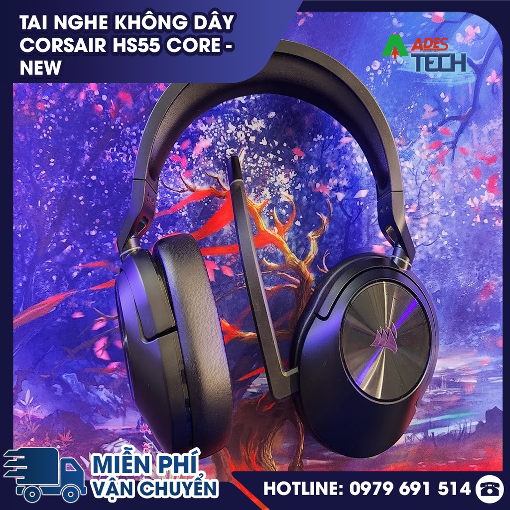 ✔️Tai nghe không dây Corsair HS55 Core - NEW✔️Âm thanh vòm chân thực✔️BẢO HÀNH 24 THÁNG