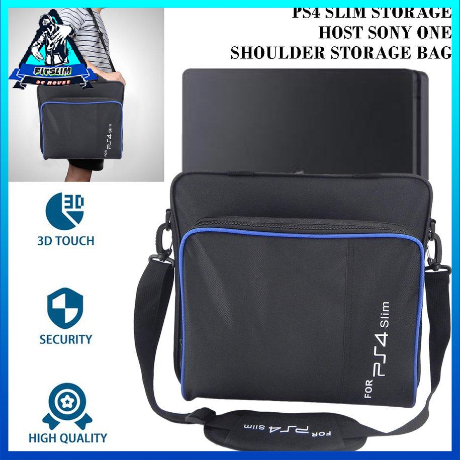 [Fit] Tay Cầm Chơi Game Túi Bảo Quản Đeo Vai Chống Sốc Du Lịch Cho Ps4 Slim [S/24]