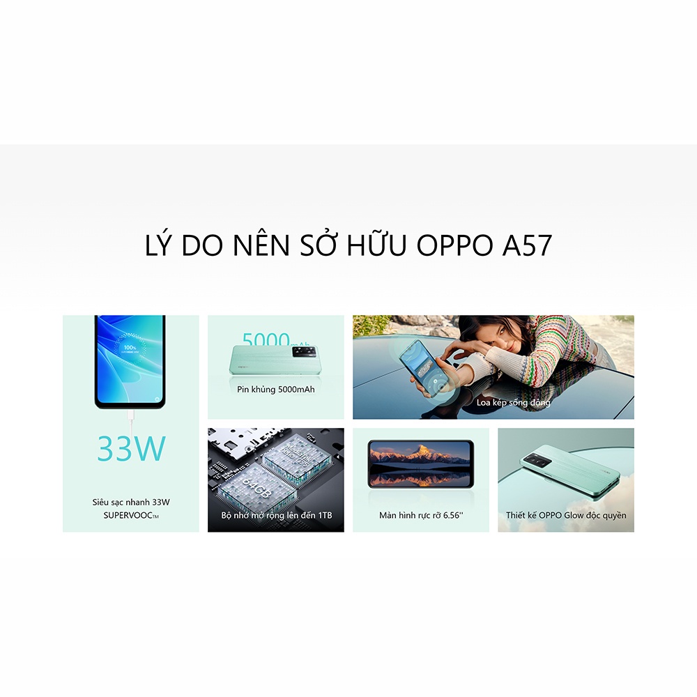 Điện thoại OPPO A57  - Hàng Chính Hãng