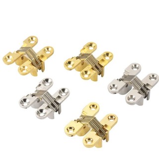 Combo 10 Bản lề âm dương bản lề chữ thập giấu khuôn cho góc mở cánh tủ rộng hơn