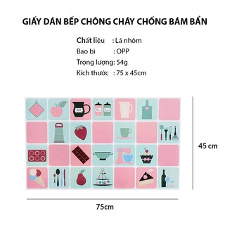 Giấy Dán Bếp Cách Nhiệt, Chống Dầu Mỡ Cao Cấp