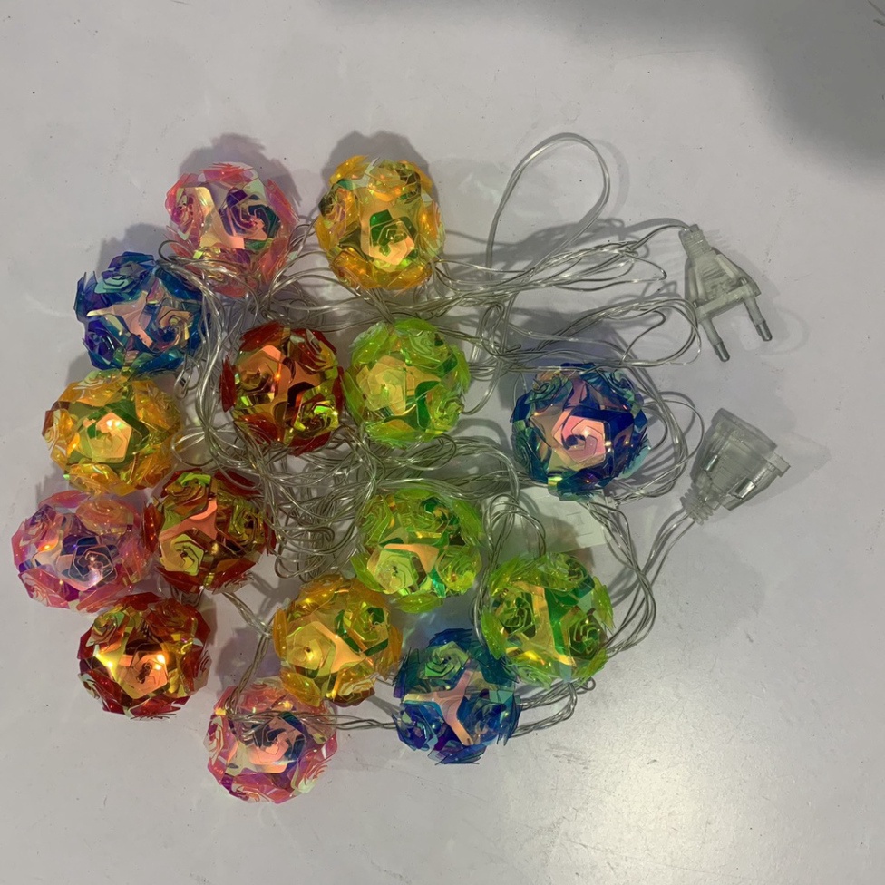 ĐÈN NHÁY TRANG TRÍ 5M 15 BÓNG 7 MẦU MỚI VỎ NHỰA 2022