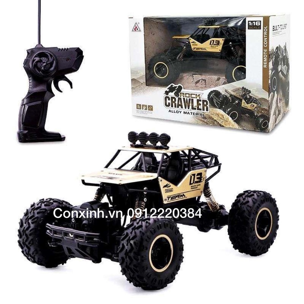 Đồ Chơi Xe Địa Hình Rock Crawler 2 Cầu 4x4 Điều Khiển Từ Xa Tay Súng Pin Xạc 6141