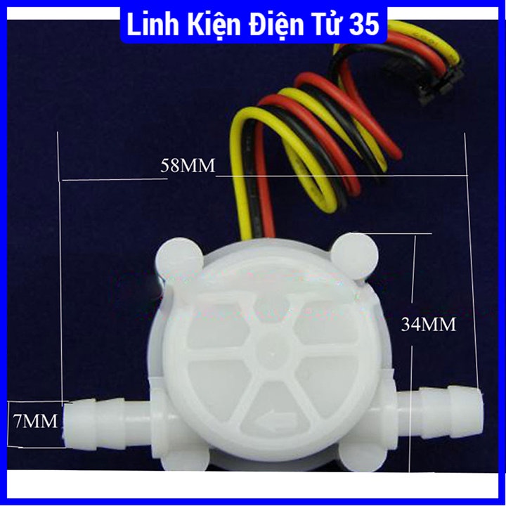 Sản phẩm cảm biến lưu lượng nước YF-S401 3-6L/min, xác định và hiển thị tốc độ dòng chảy, chất lượng