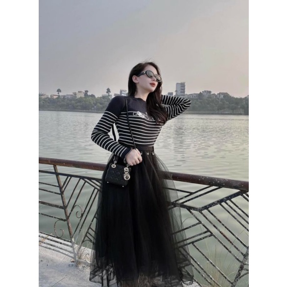 ÁO LEN DI.OR TAY BÈO HÀNG LOẠI 1 FULL TAG NHƯ HÌNH