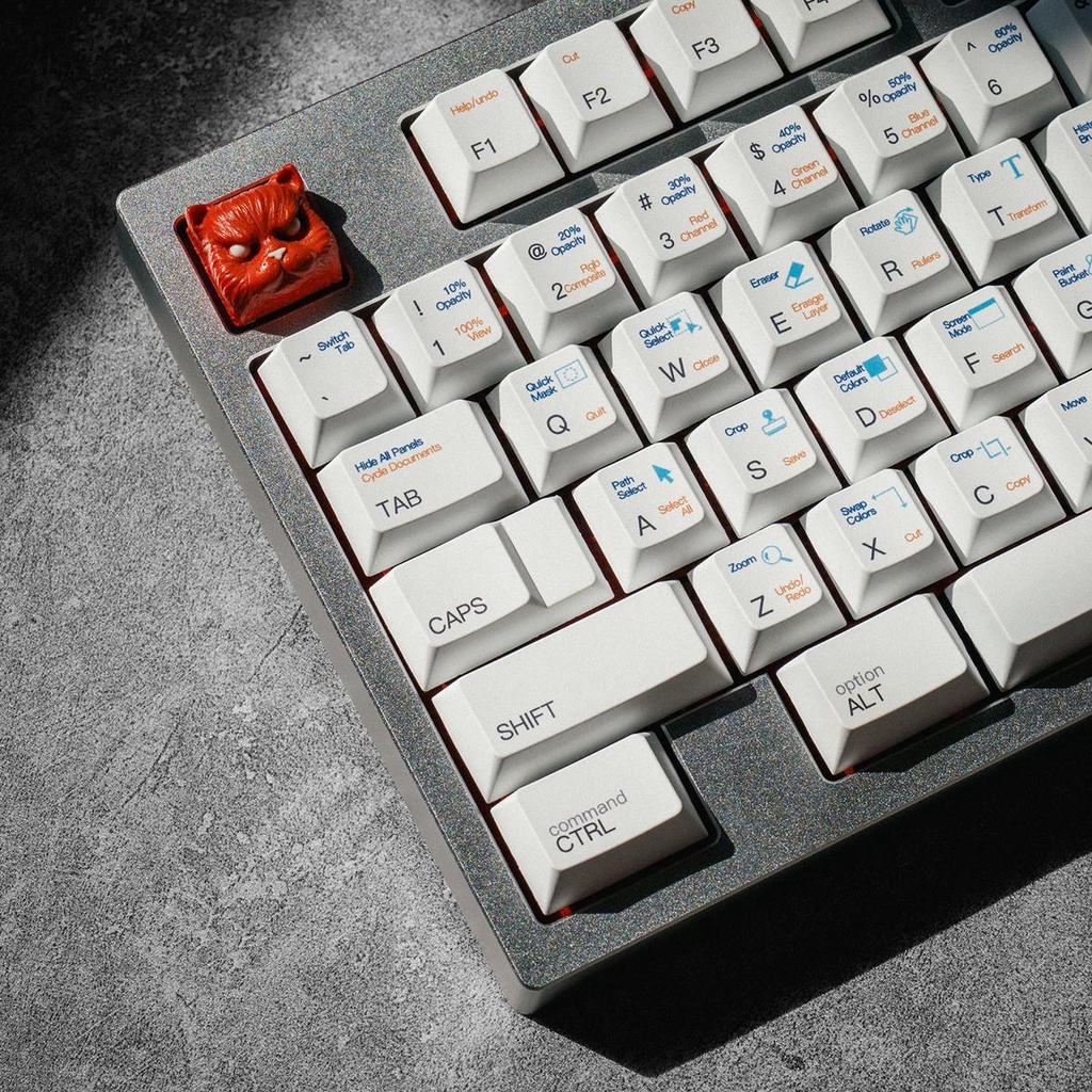 Bộ keycap Photoshop dành cho designer nhựa PBT cao cấp 134 phím dày 1,4mm - Kicap