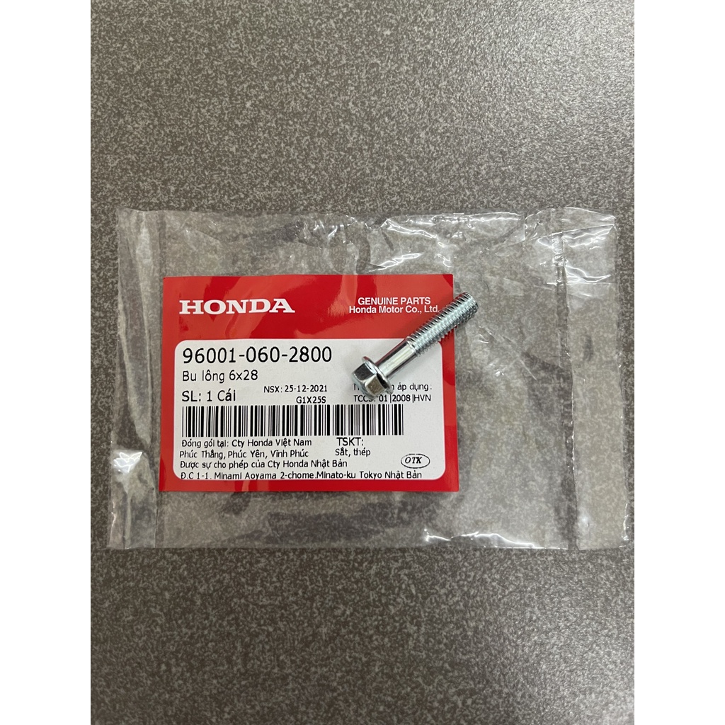 Ốc 6x28 dùng chung nhiều xe hàng chính hãng 960010602800