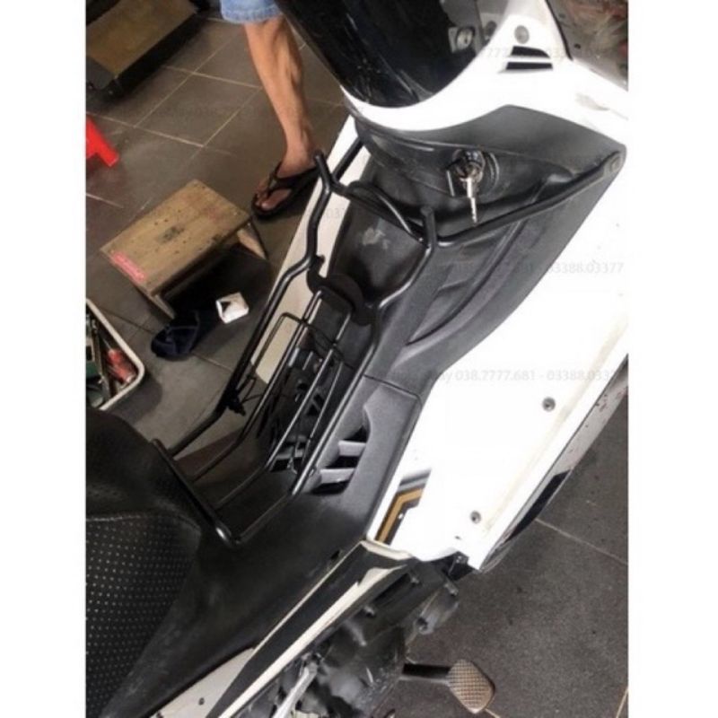 Baga Giữa Xe Exciter Đời 2010/ Ex Nhỏ 10ly Inox 304/ Sơn Đen Tĩnh Điện/ Titan/ 7 Màu