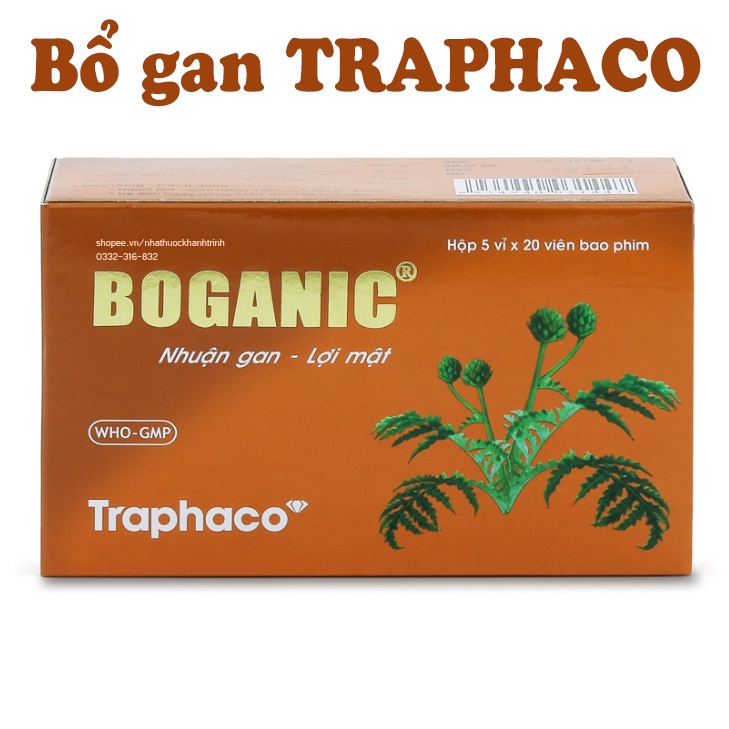 Viên uống bổ gan BOGANIC của Traphaco (hộp 100 viên nén bao phim)