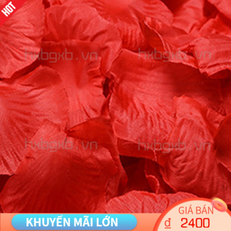 HXBGXB 100pcs Silky Rose Petals Flower Cloth Petal Decoration Wedding Party Decoration Flower Favors