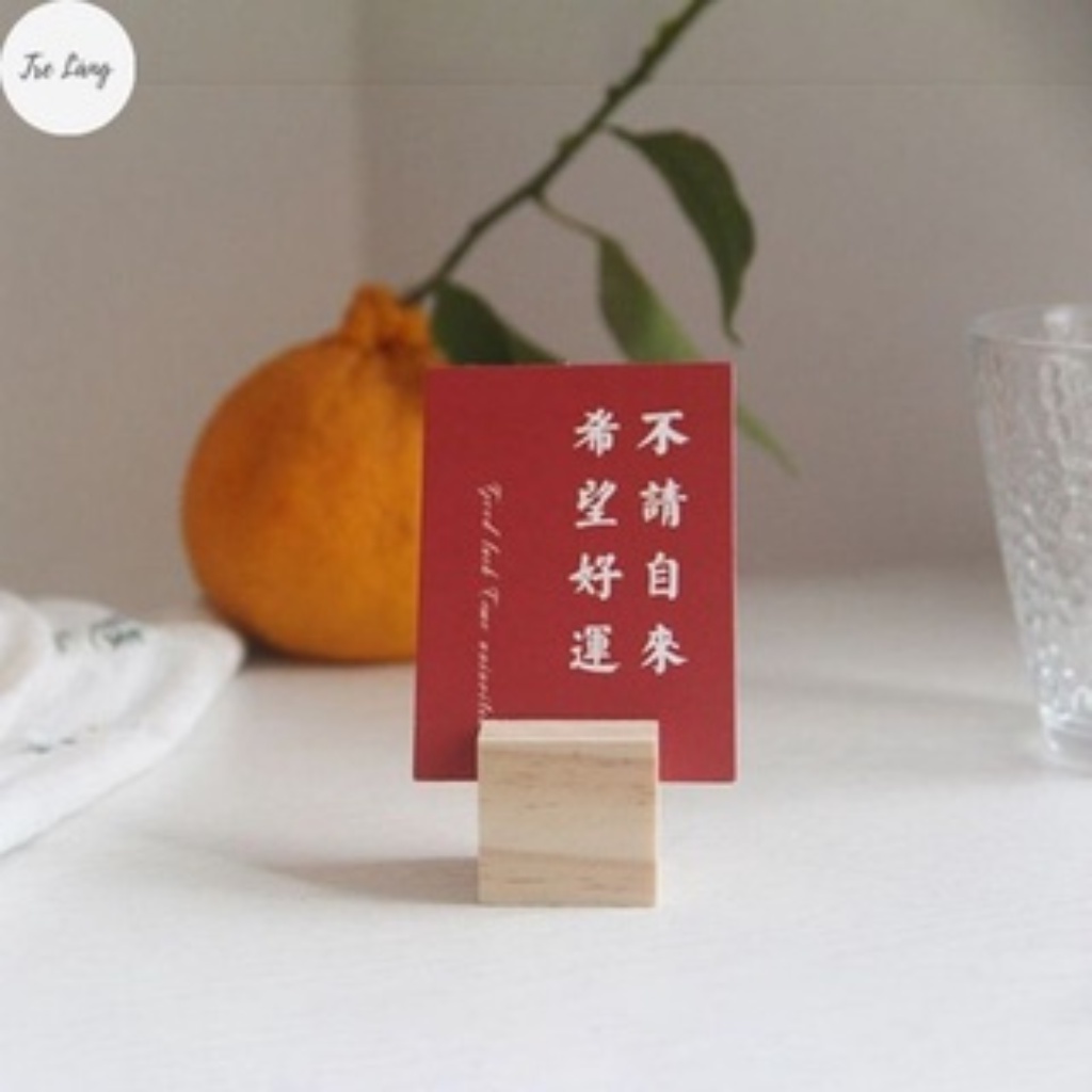 Kệ cài ảnh lưu niệm, Đế gỗ đựng menu, Tranh ảnh / Danh thiếp cho văn phòng Bằng Gỗ Thông WOODEN HOUSE, Kẹp gỗ giữ ảnh
