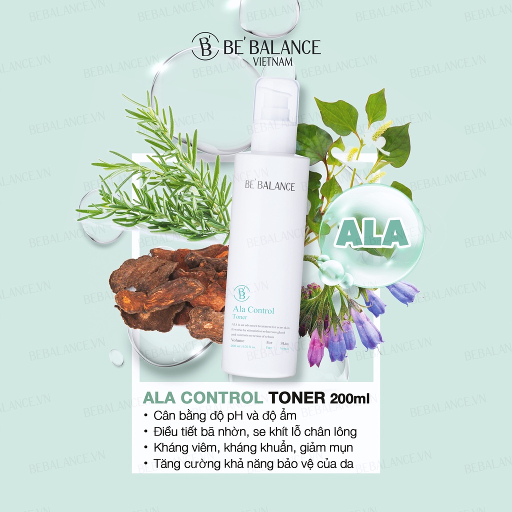 Nước Hoa hồng Be'Balance Ala Control Toner (200ml)