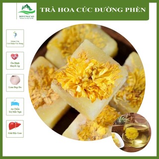 Trà hoa cúc đường phèn mật ong, trà hoa cúc dạng viên 500gr