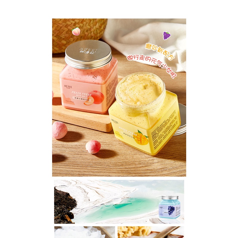 Muối tắm tẩy tế bào da chết Hương trái cây sạch mịn giúp da trắng sáng 250g HTTBC2 | BigBuy360 - bigbuy360.vn