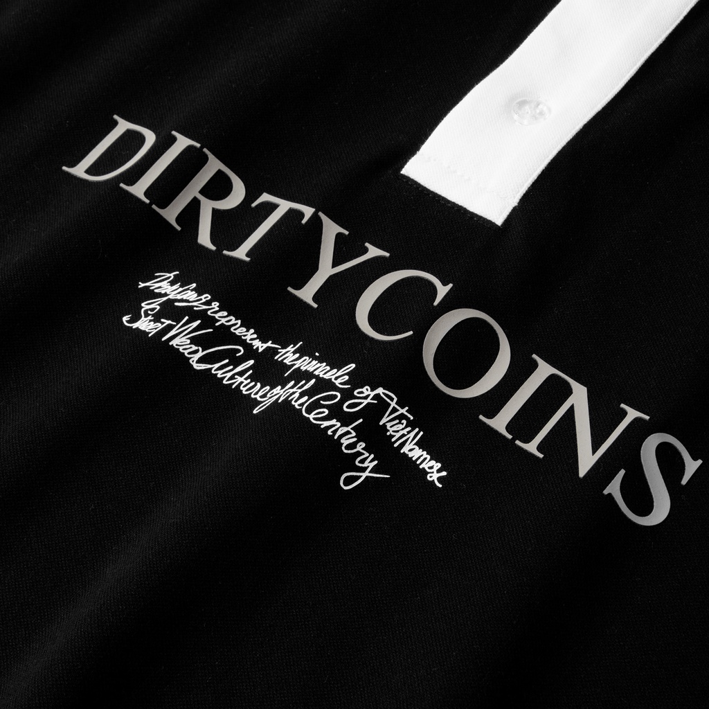 Áo Thun DirtyCoins Culture Polo - Black/Cream