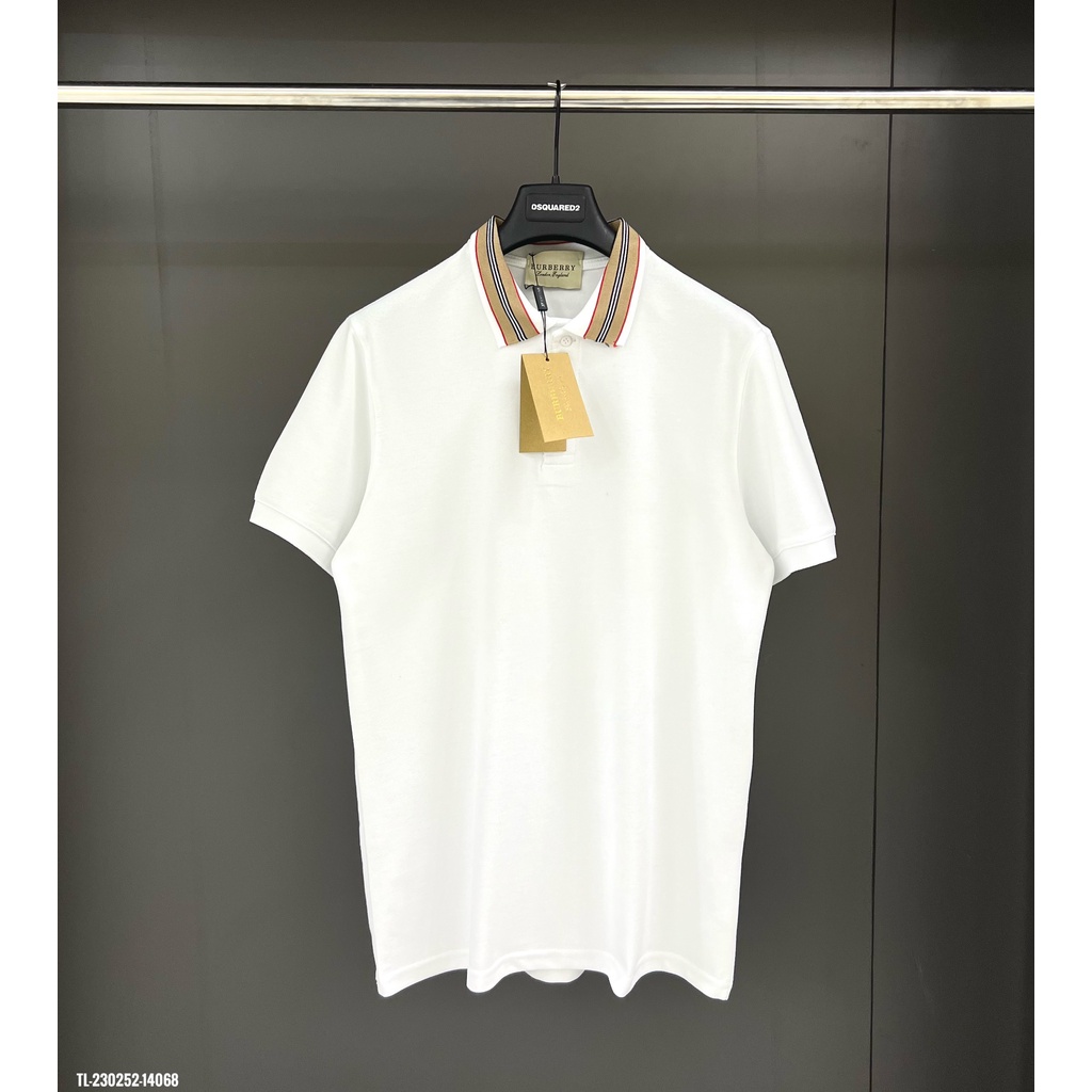 🔥Hot🔥Áo polo Burberry phối cổ kẻ hot trend Nam nữ New 2023