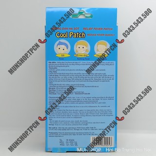 Miếng dán hạ sốt Cool Patch / Cool-kid extra hộp 6 miếng