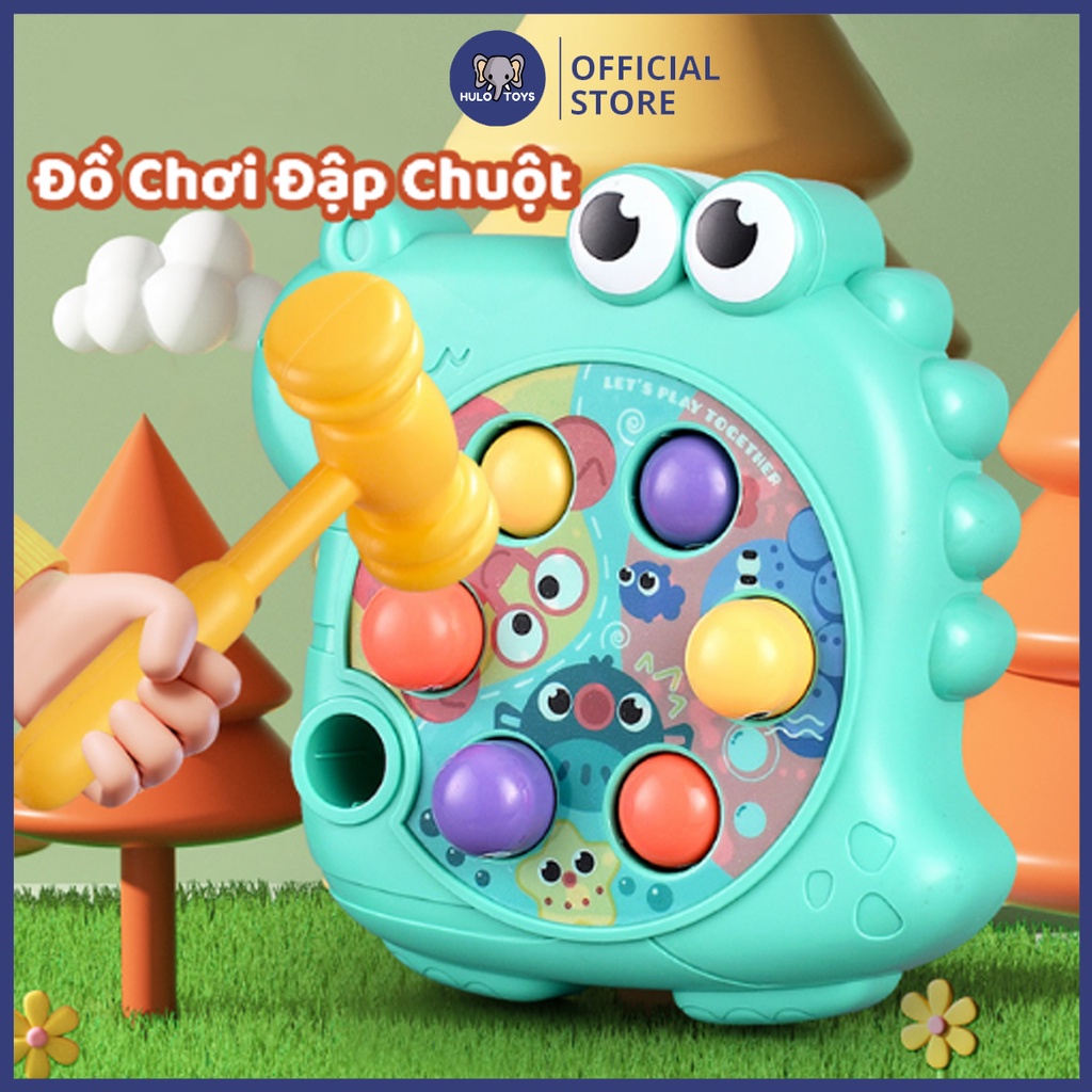 Đồ Chơi Đập Chuột Hulo Toys Cho Bé Tặng Kèm Búa - Đồ Chơi Trẻ Em, Giải Trí, Cho Bé Từ 15 Tháng Tuổi