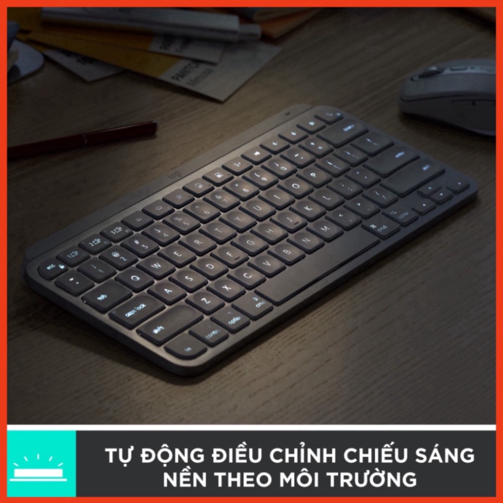 Bàn phím không dây Bluetooth Logitech MX Keys Mini - Nhỏ gọn, Phím tắt thông minh, Có bản cho Mac - sale kịch sàn