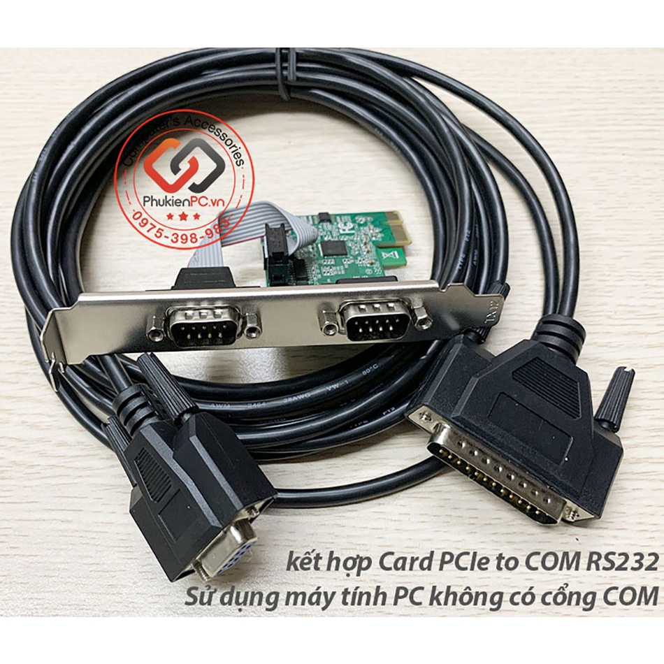 Cáp CNC DB9 cái sang DB25 đực dài 10m. Dùng cho máy CNC công nghiệp. Cáp chuyển đổi cổng COM DB9 Female to DB25 Male